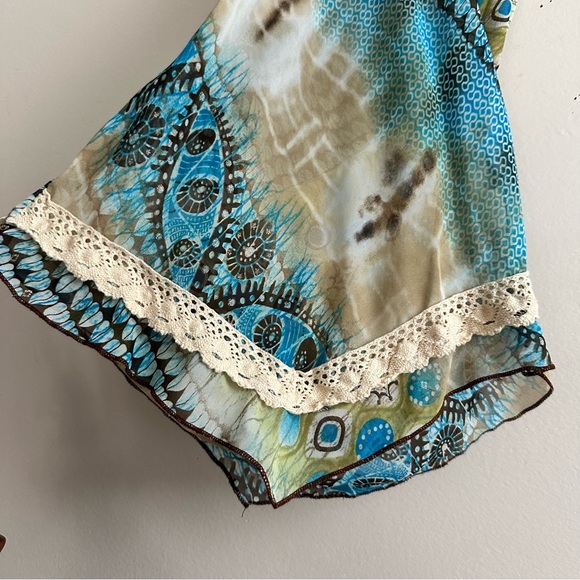 Vintage Boho Y2K Zio‎ Handkerchief Halter Top - Picture 2 of 9